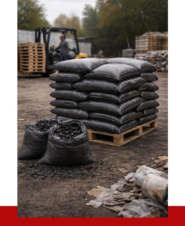 Купить уголь в мешках с доставкой в Лабинске от 8043 р. | ПРОНЕРУДЛбк