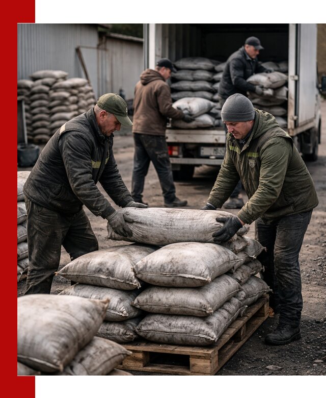 Доставка угля в мешках по выгодным ценам в Лабинске