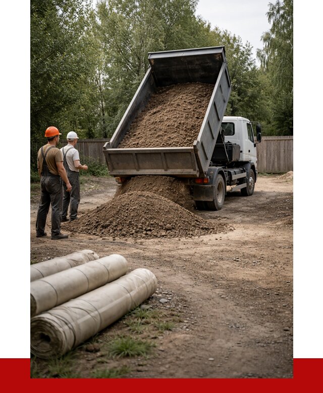 Доставка сыпучих материалов самосвалом в Лабинск от 4504 р. | ПРОНЕРУДЛбк