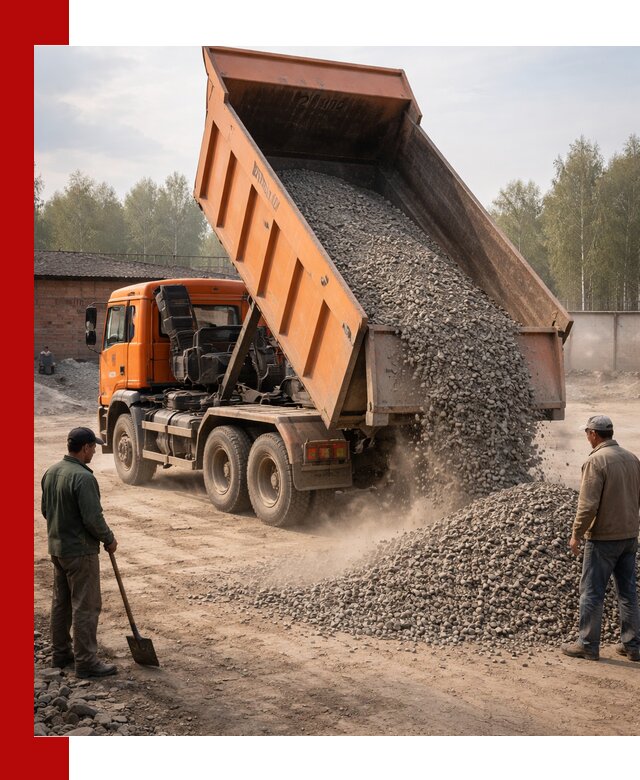 Доставка самосвалом 20 м3 в Лабинске быстро и надежно