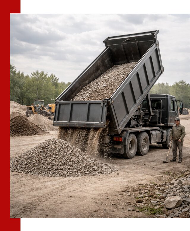 Доставка самосвалом 30 м3 по выгодным ценам в Лабинске