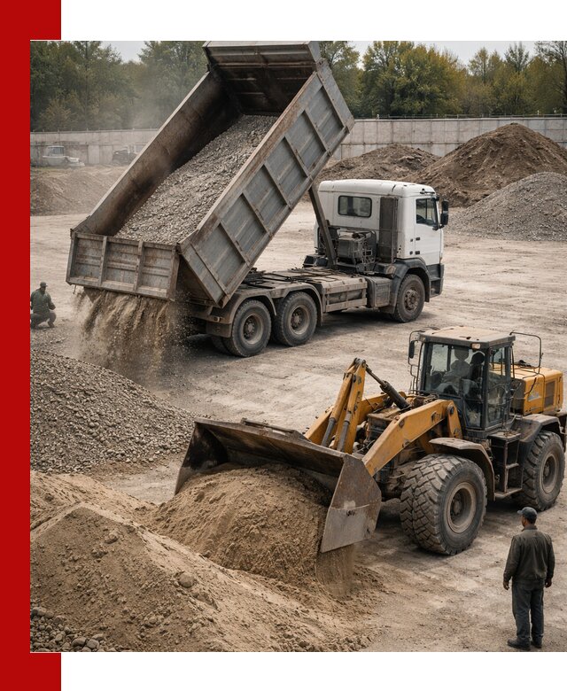 Перевозка сыпучих грузов самосвалами и бортовыми в Лабинске