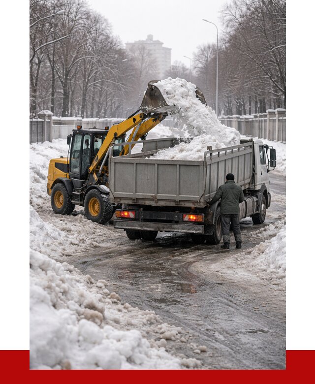 Вывоз снега с погрузкой в Лабинске от 3753 р. ПРОНЕРУДЛбк