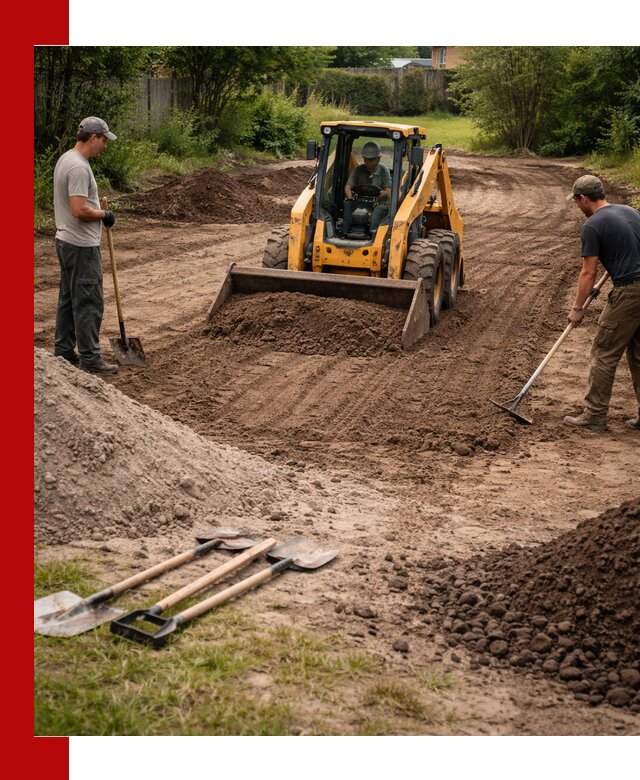 Планировка участка грунтом с вывозом и доставкой в Лабинске