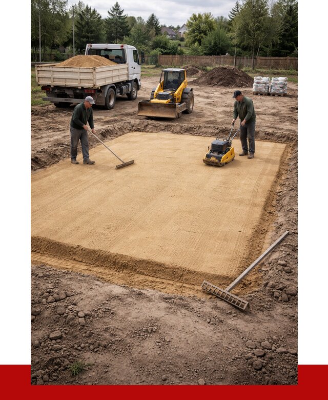 Устройство песчаной подушки в Лабинске от 4826 р. ПРОНЕРУДЛбк